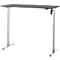 Schreibtisch, elektrisch höhenverstellbar, Rechteck, T-Fuss, B 1300 x T 650 x H 720-1200 mm, graphit/silber