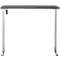 Schreibtisch, elektrisch höhenverstellbar, Rechteck, T-Fuss, B 1300 x T 650 x H 720-1200 mm, graphit/silber