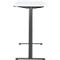 Schreibtisch, elektrisch höhenverstellbar, Rechteck, T-Fuss, B 1300 x T 650 x H 720-1200 mm, weiss/schwarz