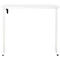Schreibtisch, elektrisch höhenverstellbar, Rechteck, T-Fuss, B 1300 x T 650 x H 720-1200 mm, weiss/weiss