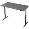 Schreibtisch, elektrisch höhenverstellbar, Rechteck, T-Fuss, B 1600 x T 800 x H 720-1200 mm, graphit/schwarz