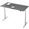 Schreibtisch, elektrisch höhenverstellbar, Rechteck, T-Fuss, B 1600 x T 800 x H 720-1200 mm, graphit/silber