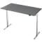 Schreibtisch, elektrisch höhenverstellbar, Rechteck, T-Fuss, B 1600 x T 800 x H 720-1200 mm, graphit/silber