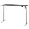 Schreibtisch, elektrisch höhenverstellbar, Rechteck, T-Fuss, B 1600 x T 800 x H 720-1200 mm, graphit/silber