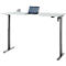 Schreibtisch, elektrisch höhenverstellbar, Rechteck, T-Fuss, B 1600 x T 800 x H 720-1200 mm, lichtgrau/schwarz