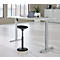Schreibtisch, elektrisch höhenverstellbar, Rechteck, T-Fuss, B 1600 x T 800 x H 720-1200 mm, lichtgrau/silber