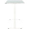 Schreibtisch, elektrisch höhenverstellbar, Rechteck, T-Fuss, B 1600 x T 800 x H 720-1200 mm, lichtgrau/weiss