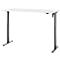 Schreibtisch, elektrisch höhenverstellbar, Rechteck, T-Fuss, B 1600 x T 800 x H 720-1200 mm, weiss/schwarz