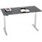 Schreibtisch, elektrisch höhenverstellbar, T-Fuß, B 1600 x T 800 x H 615-1275 mm, graphit/weißalu