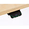 Schreibtisch, elektrisch höhenverstellbar, T-Fuß, B 1600 x T 800 x H 620-1270 mm, Ahorn/weißaluminium + Memoryschalter