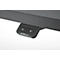 Schreibtisch, elektrisch höhenverstellbar, T-Fuß ohne Traverse, B 1300 x T 650 x H 605–1265 mm, graphit/weiß