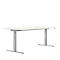 Schreibtisch ERGO DRIVE ED 470, elektrisch höhenverstellbar, Rechteck, T-Fuß, B 1800 x T 800 x H 692-1147 mm, weiß/weißaluminium RAL 9006