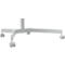 Schreibtisch LEITZ Ergo Compact, Rechteck, per Gasfeder höhenverstellbar, T-Fuß, mit Rollen, B 800 x T 600 x H 750-1140 mm, weiß/weiß