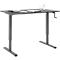 Schreibtisch Multiflex, manuell höhenverstellbar mit Kurbel, B 1200 x T 800 x H 700-1180 mm, graphit/anthrazit