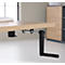 Schreibtisch Multiflex, manuell höhenverstellbar mit Kurbel, B 1600 x T 800 x H 700-1180 mm, Eiche/anthrazit