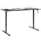 Schreibtisch Multiflex, manuell höhenverstellbar mit Kurbel, B 1600 x T 800 x H 700-1180 mm, graphit/anthrazit