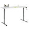 Schreibtisch Multiflex, manuell höhenverstellbar mit Kurbel, B 1600 x T 800 x H 700-1180 mm, lichtgrau/anthrazit