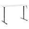 Schreibtisch Multiflex, manuell höhenverstellbar mit Kurbel, B 1600 x T 800 x H 700-1180 mm, weiß/anthrazit