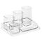 Schreibtisch-Organizer Rotho SOHO, 4 Köcher & 1 Ablageschale, abwaschbar, L 125 x B 185 x H 100 mm, Polystyrol, transparent