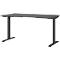 Schreibtisch Porto, elektrisch höhenverstellbar, T-Fuß, B 1400 x T 800 x H 720-1200 mm, graphit/schwarz + Memory-USB-Panel
