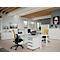 Schreibtisch Porto, mechanisch höheneinstellbar, C-Fuß, B 1400 x T 800 x H 680-910 mm, weiß/weiß