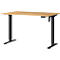 Schreibtisch Profi 2.0, elektrisch höhenverstellbar, B 1200 x T 800 x H 710 - 1190 mm, Grandson-Eiche/schwarz