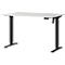 Schreibtisch Profi 2.0, elektrisch höhenverstellbar, B 1200 x T 800 x H 710 - 1190 mm, lichtgrau/schwarz