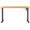 Schreibtisch Profi 2.0, elektrisch höhenverstellbar, B 1400 x T 800 x H 710 - 1190 mm, Grandson-Eiche/schwarz