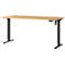 Schreibtisch Profi 2.0, elektrisch höhenverstellbar, B 1400 x T 800 x H 710 - 1190 mm, Grandson-Eiche/schwarz