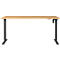Schreibtisch Profi 2.0, elektrisch höhenverstellbar, B 1400 x T 800 x H 710 - 1190 mm, Grandson-Eiche/schwarz
