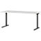 Schreibtisch Profi 2.0, mechanisch höheneinstellbar, B 1600 x T 800 x H 700 - 800 mm, lichtgrau/schwarz