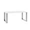 Schreibtisch QUANDOS BOX, Kufengestell, Rechteck, B 1600 x T 800 x H 720 - 820 mm, weiß