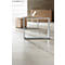 Schreibtisch QUANDOS BOX, Kufengestell, Rechteck, B 2000 x T 900 x H 720 - 820 mm, Kirsche Romana