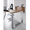 Schreibtisch QUANDOS BOX, Kufengestell, Rechteck, B 2000 x T 900 x H 720 - 820 mm, Kirsche Romana