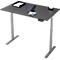 Schreibtisch, Rechteck, elektrisch höhenverstellbar, T-Fuß, B 1200 x T 800 x H 620-1280 mm, inkl. Memory Master, graphit/silber