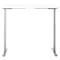 Schreibtisch, Rechteck, elektrisch höhenverstellbar, T-Fuß, B 1200 x T 800 x H 620-1280 mm, inkl. Memory Master, weiß/silber