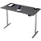 Schreibtisch, Rechteck, elektrisch höhenverstellbar, T-Fuß, B 1600 x T 800 x H 620-1280 mm, inkl. Memory Master, graphit/silber