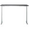 Schreibtisch, Rechteck, elektrisch höhenverstellbar, T-Fuß, B 1600 x T 800 x H 620-1280 mm, inkl. Memory Master, graphit/silber