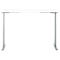 Schreibtisch, Rechteck, elektrisch höhenverstellbar, T-Fuß, B 1600 x T 800 x H 620-1280 mm, inkl. Memory Master, weiß/silber