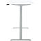 Schreibtisch, Rechteck, elektrisch höhenverstellbar, T-Fuß, B 1600 x T 800 x H 620-1280 mm, inkl. Memory Master, weiß/silber