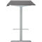 Schreibtisch, Rechteck, elektrisch höhenverstellbar, T-Fuß, B 1800 x T 800 x H 620-1280 mm, inkl. Memory Master, graphit/silber