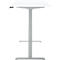 Schreibtisch, Rechteck, elektrisch höhenverstellbar, T-Fuß, B 1800 x T 800 x H 620-1280 mm, inkl. Memory Master, weiß/silber