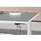 Schreibtisch Standard, elektrisch höhenverstellbar, Rechteck, C-Fuß, B 1600 x T 800 x H 725-1185 mm, Ahorn/anthrazit