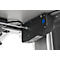 Schreibtisch Standard, elektrisch höhenverstellbar, Rechteck, C-Fuß, B 1600 x T 800 x H 725-1185 mm, lichtgrau/anthrazit