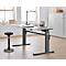 Schreibtisch Standard, elektrisch höhenverstellbar, Rechteck, C-Fuß, B 1600 x T 800 x H 725-1185 mm, weiß/anthrazit