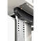 Schreibtisch Standard, elektrisch höhenverstellbar, Rechteck, C-Fuß, B 1800 x T 800 x H 725-1185 mm, lichtgrau/weißaluminium RAL 9006