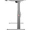 Schreibtisch Standard, elektrisch höhenverstellbar, Rechteck, C-Fuß, B 1800 x T 800 x H 725-1185 mm, lichtgrau/weißaluminium RAL 9006