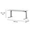 Schreibtisch Standard, elektrisch höhenverstellbar, Rechteck, C-Fuß, B 1800 x T 800 x H 725-1185 mm, lichtgrau/weißaluminium RAL 9006