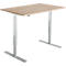 Schreibtisch Start Off, elektrisch höhenverstellbar, Rechteck, T-Fuß, B 1200 x T 800 x H 755-1255 mm, Eiche-Dekor