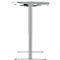 Schreibtisch Start Off, elektrisch höhenverstellbar, Rechteck, T-Fuß, B 1600 x T 800 x H 755-1255 mm, weiß/weißaluminium + Zubehörschublade